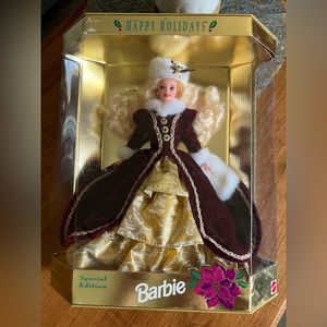 Mattel 15646 Christmas Barbie Happy Holidays 1996 Special Edition.